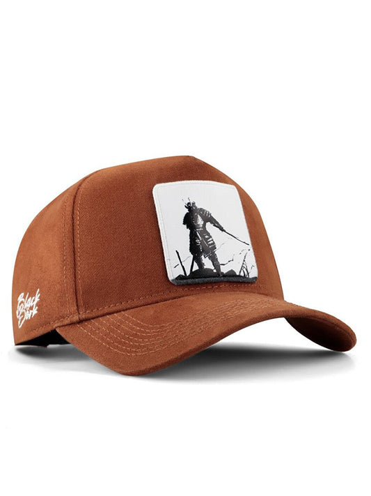 V1 Baseball Samurai - Unisex Camel Hat (Cap) with 7 Code Logo