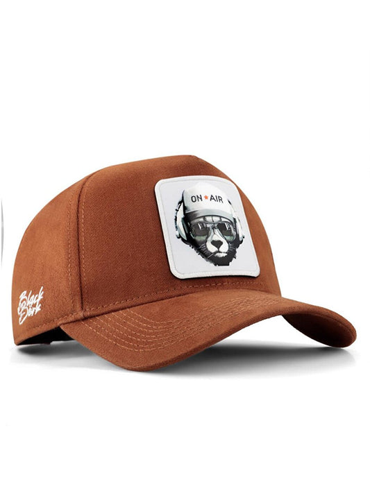 V1 Baseball Bear - 1 Unisex Camel Hat (Cap) with Code Logo