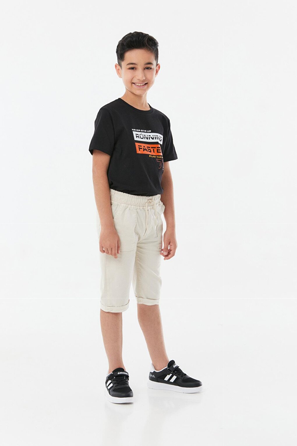 Boy's Capri with Elastic Waist