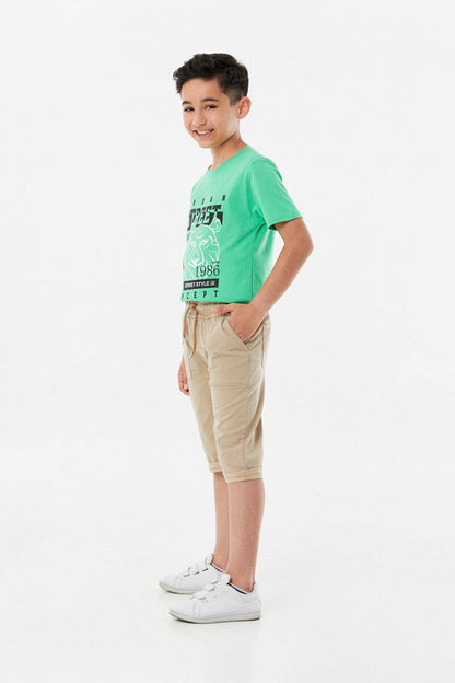 Boy's Capri with Elastic Waist