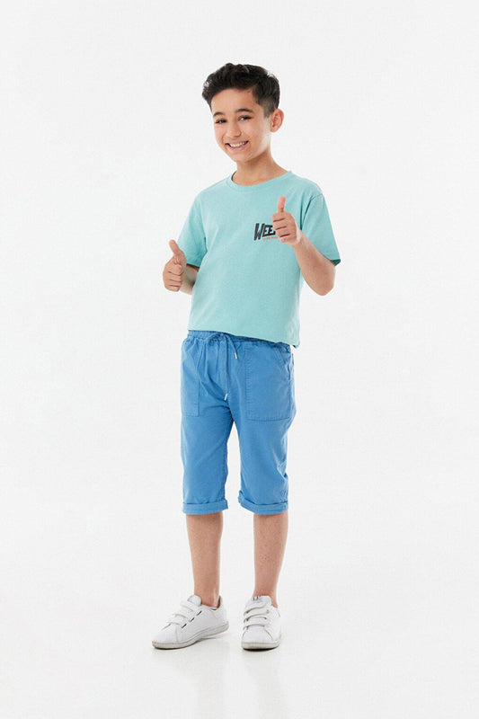 Boy's Capri with Elastic Waist