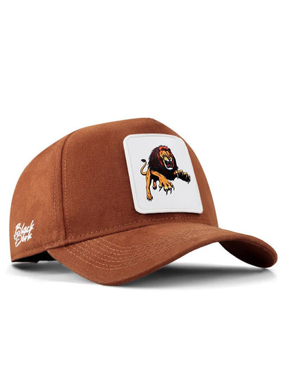 V1 Baseball Lion - Unisex Camel Hat (Cap) with 5 Code Logo