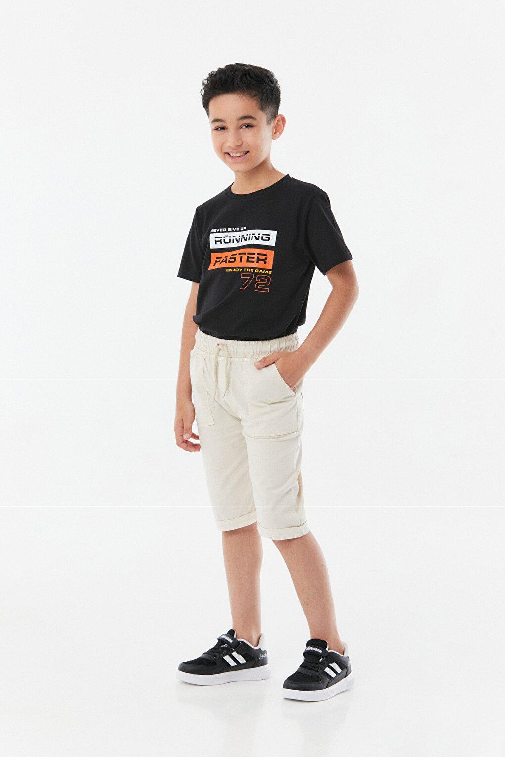 Boy's Capri with Elastic Waist