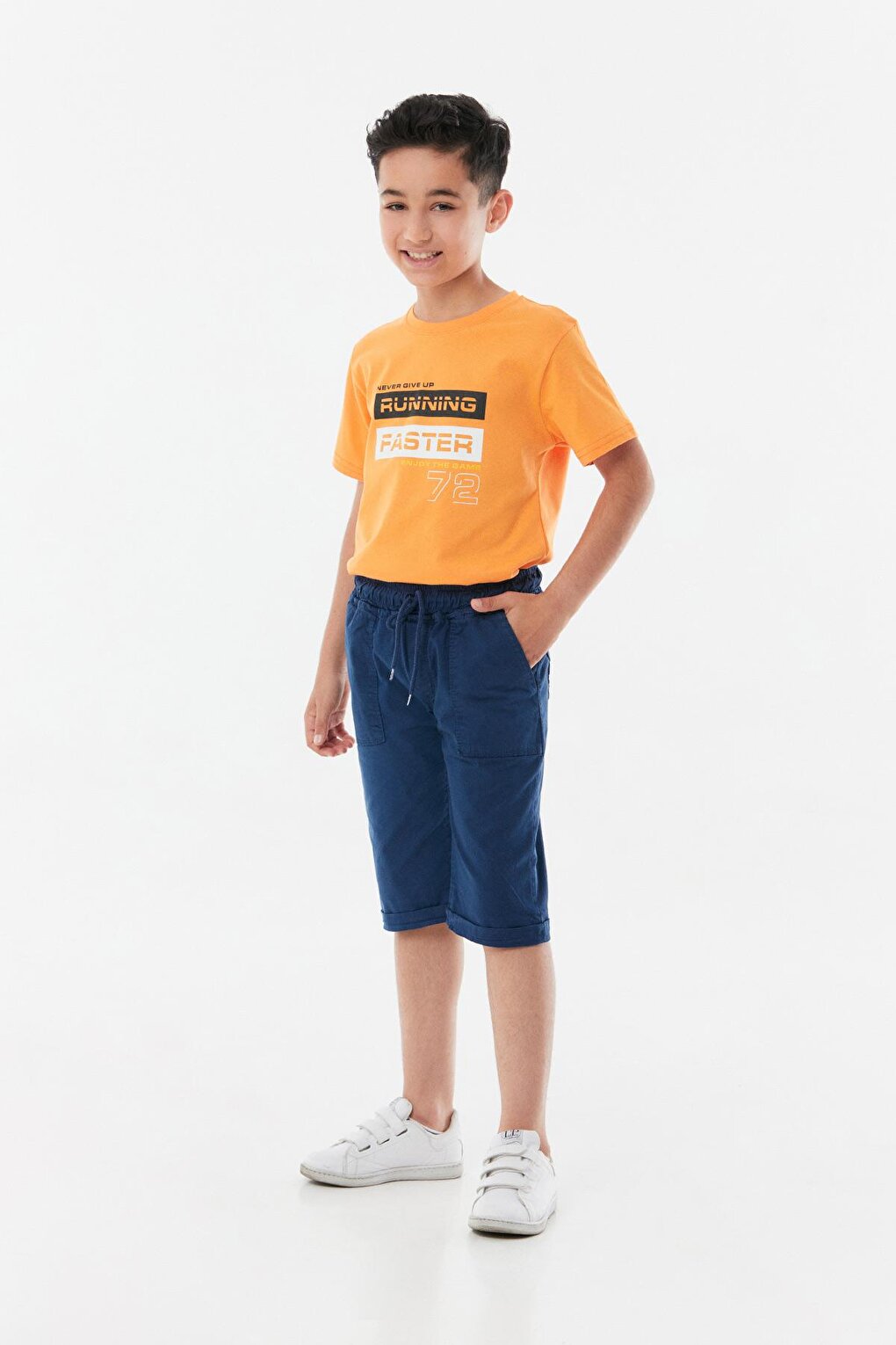 Boy's Capri with Elastic Waist