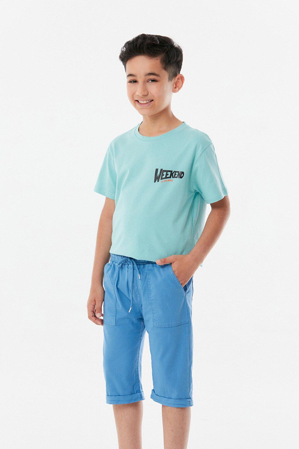 Boy's Capri with Elastic Waist