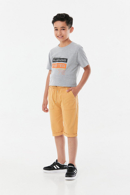 Boy's Capri with Elastic Waist