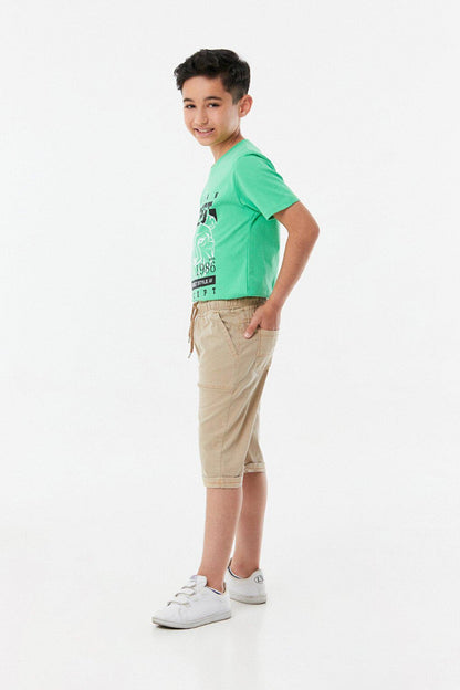 Boy's Capri with Elastic Waist