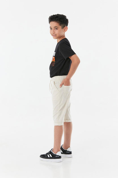 Boy's Capri with Elastic Waist