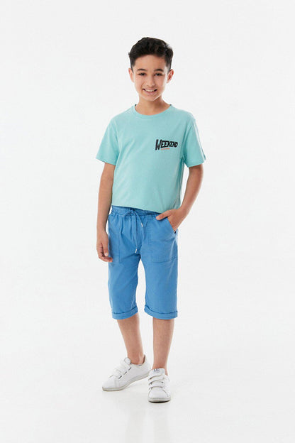 Boy's Capri with Elastic Waist