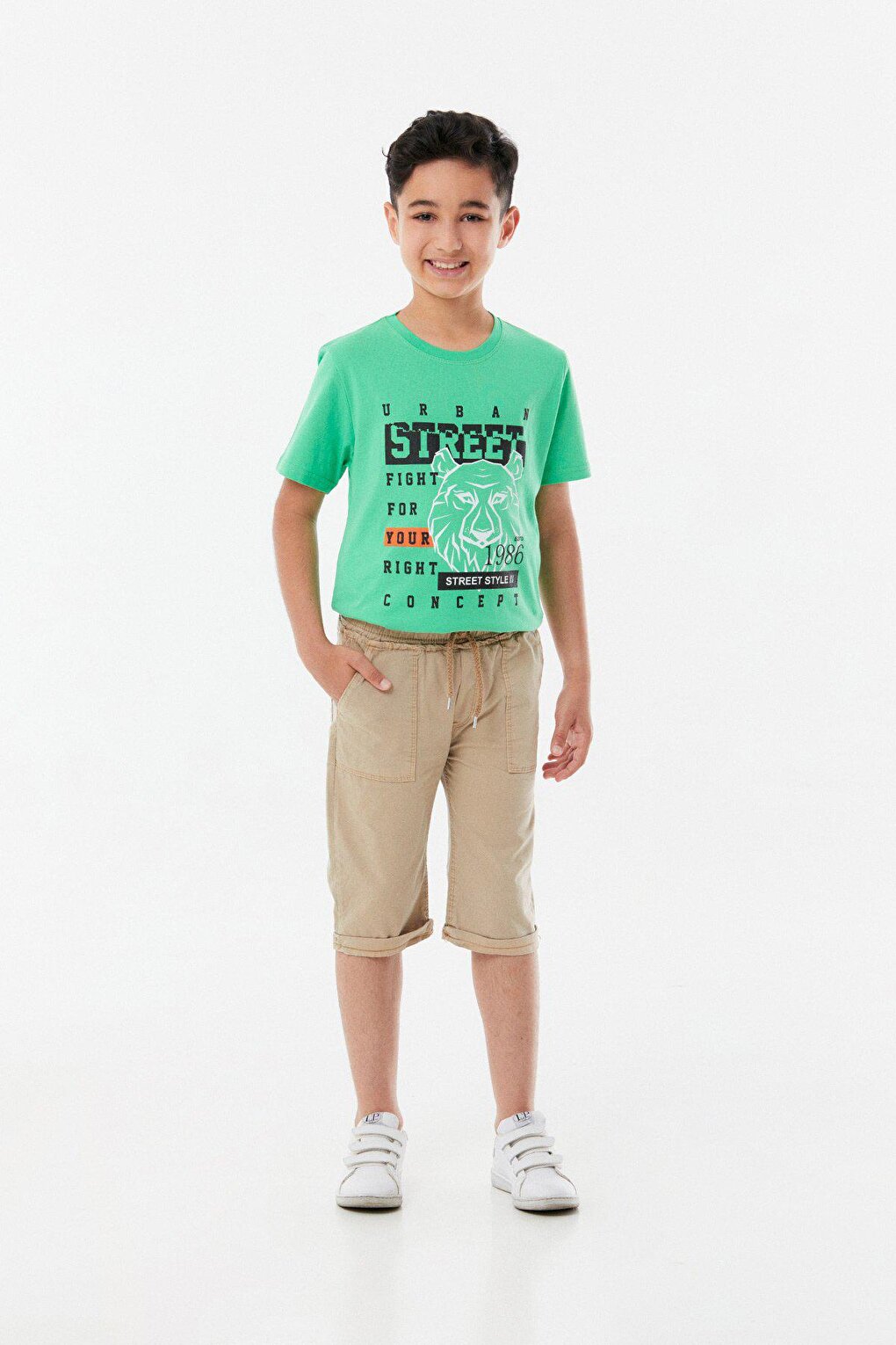 Boy's Capri with Elastic Waist