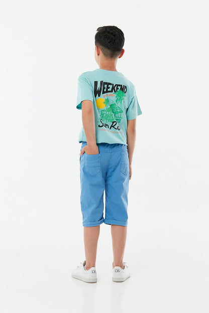 Boy's Capri with Elastic Waist