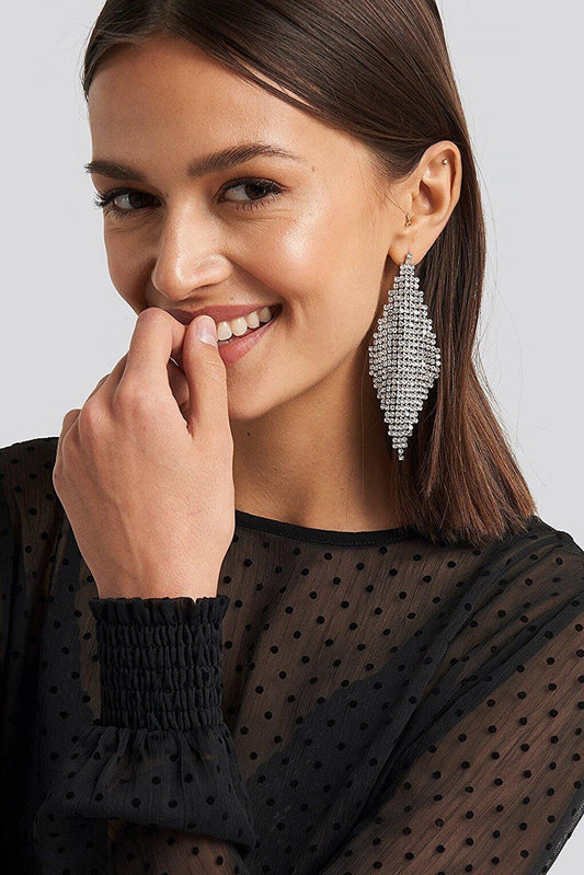 Handkerchief Sırataş Dangle Evening Dress Earrings