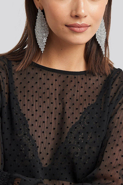 Handkerchief Sırataş Dangle Evening Dress Earrings