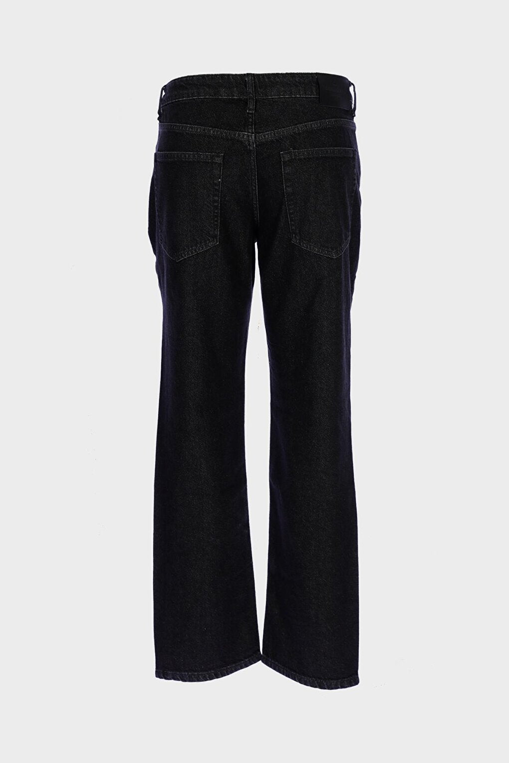 Finn Black Regular Tapered Buttoned Jean Trousers E 4407-015