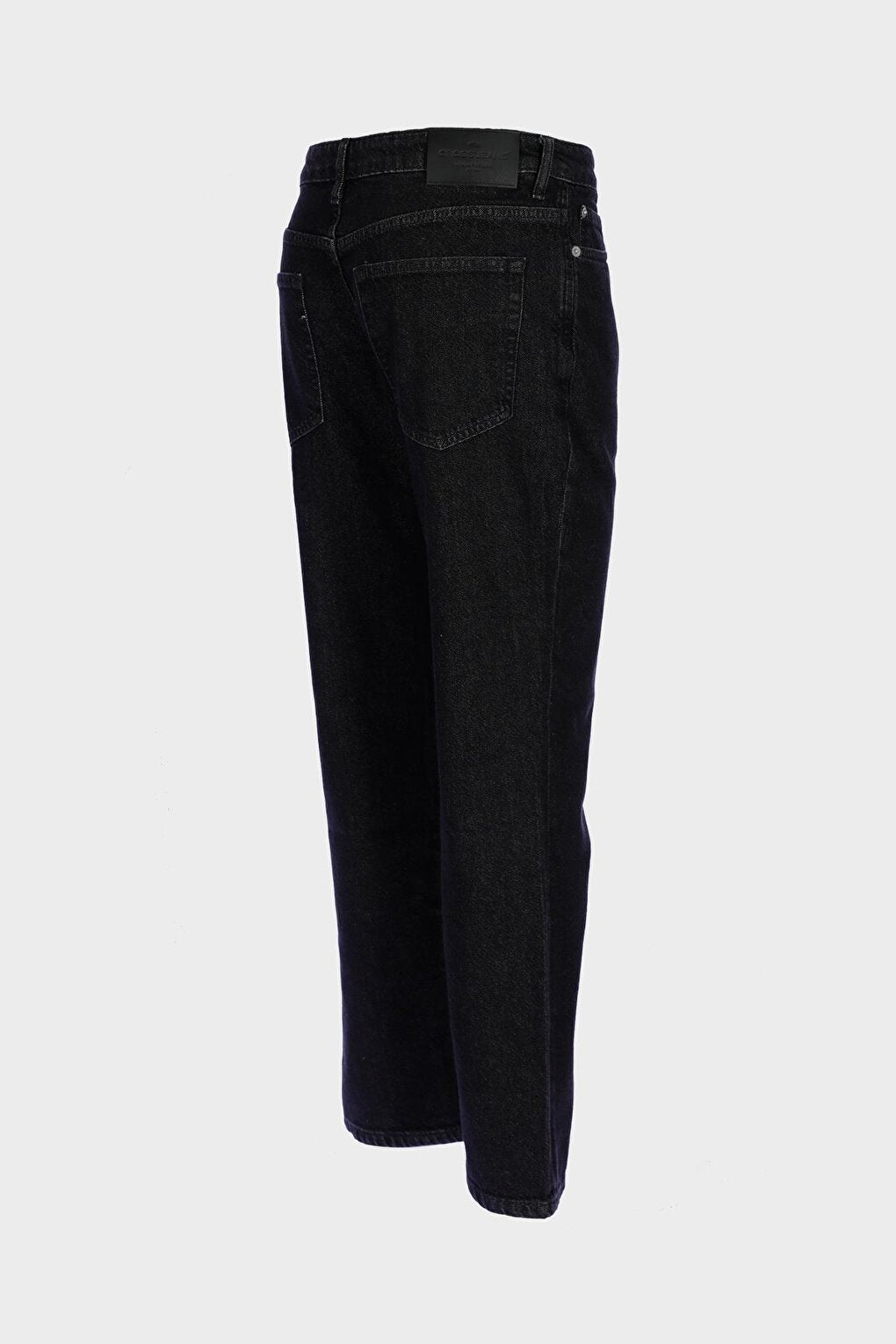 Finn Black Regular Tapered Buttoned Jean Trousers E 4407-015