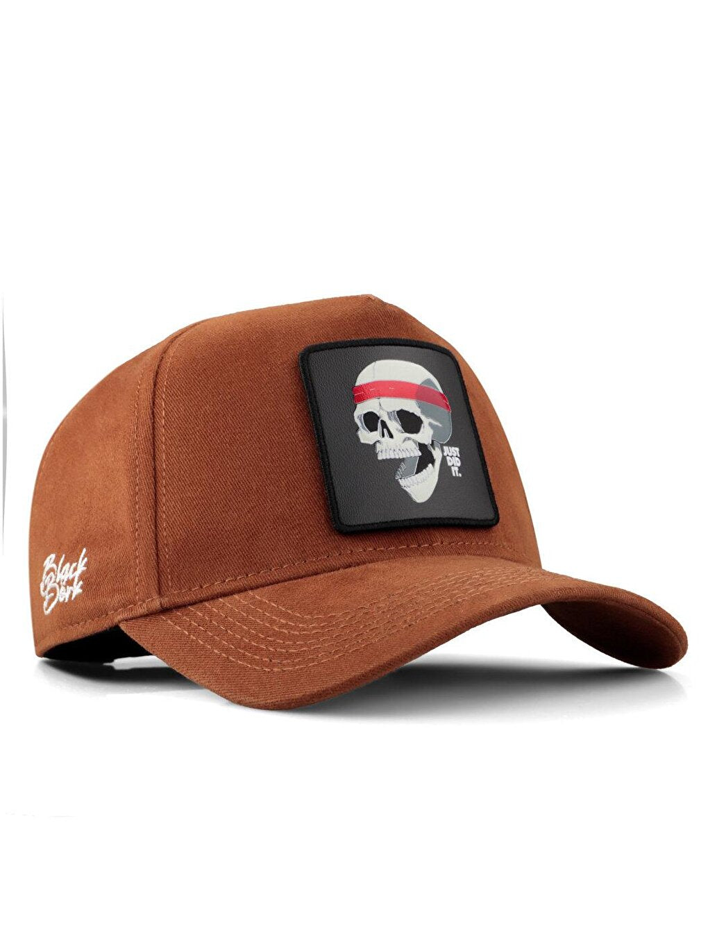 V1 Baseball Skull - Unisex Camel Hat (Cap) with 2 Code Logo