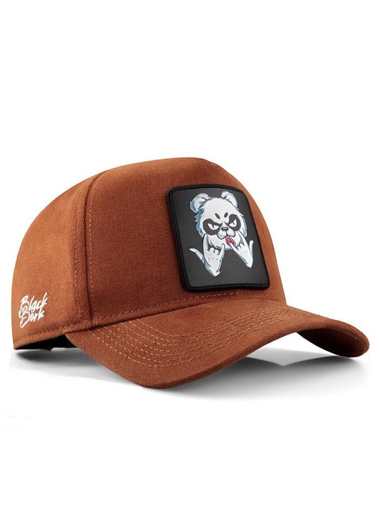 V1 Baseball Panda - Unisex Camel Hat (Cap) with 10 Code Logo