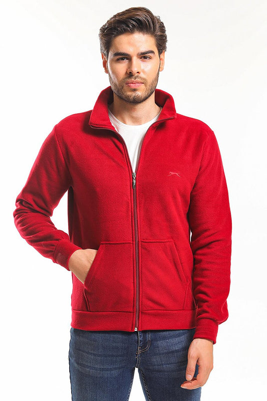 SANSA Men's Fleece Claret Red