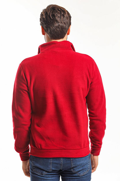 SANSA Men's Fleece Claret Red