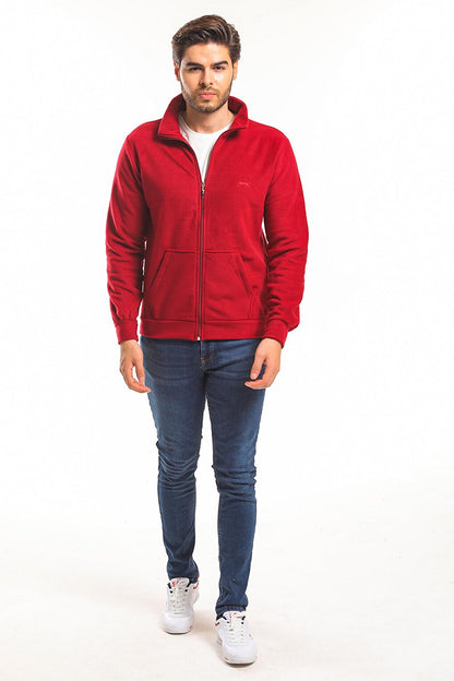 SANSA Men's Fleece Claret Red