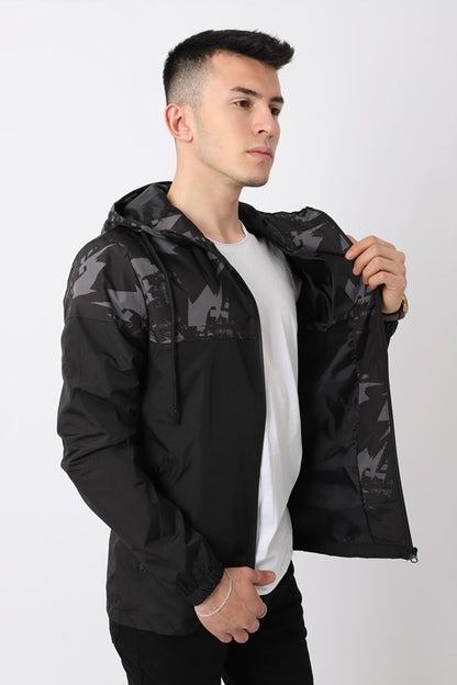 Digital Patterned Raincoat/Seasonal Coat PLDP 2951