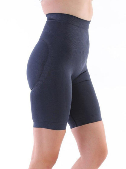 Navy Blue Push-Up Compression Shorts Women's Corset