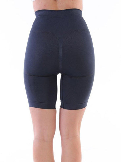 Navy Blue Push-Up Compression Shorts Women's Corset