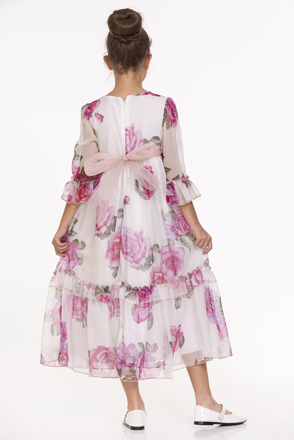 Rose Patterned Long Dress