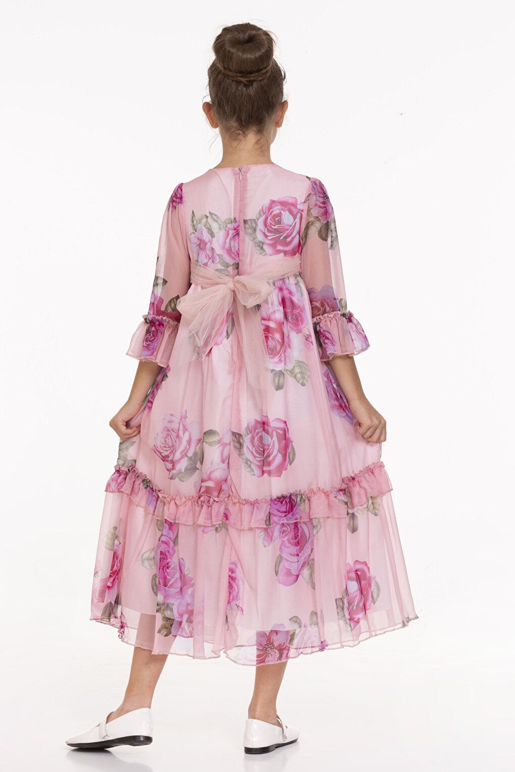 Rose Patterned Long Dress