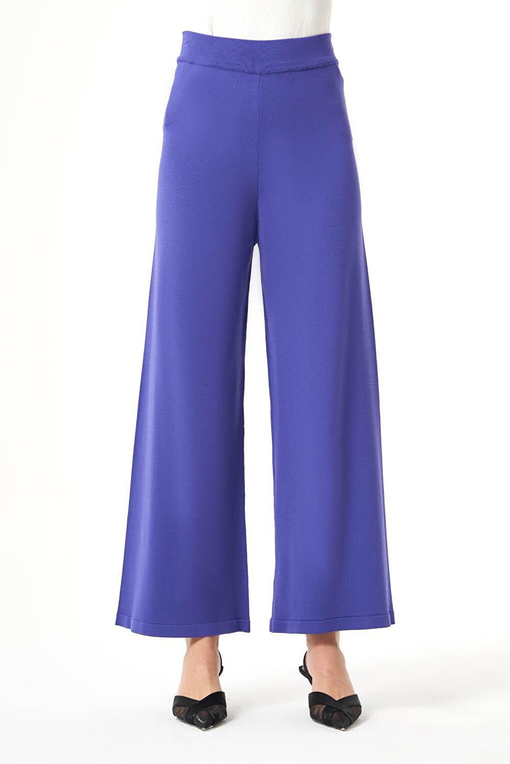 Bsc Rayon Knitwear Purple Trousers