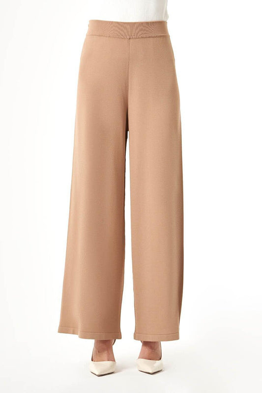 Bsc Rayon Knitwear Camel Trousers