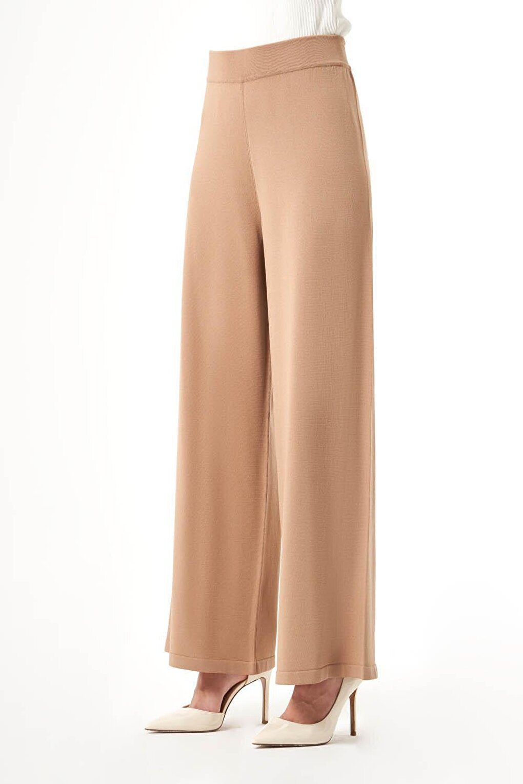 Bsc Rayon Knitwear Camel Trousers