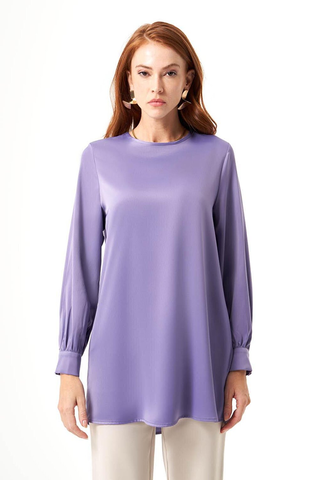 Bsc O Neck Purple Tunic