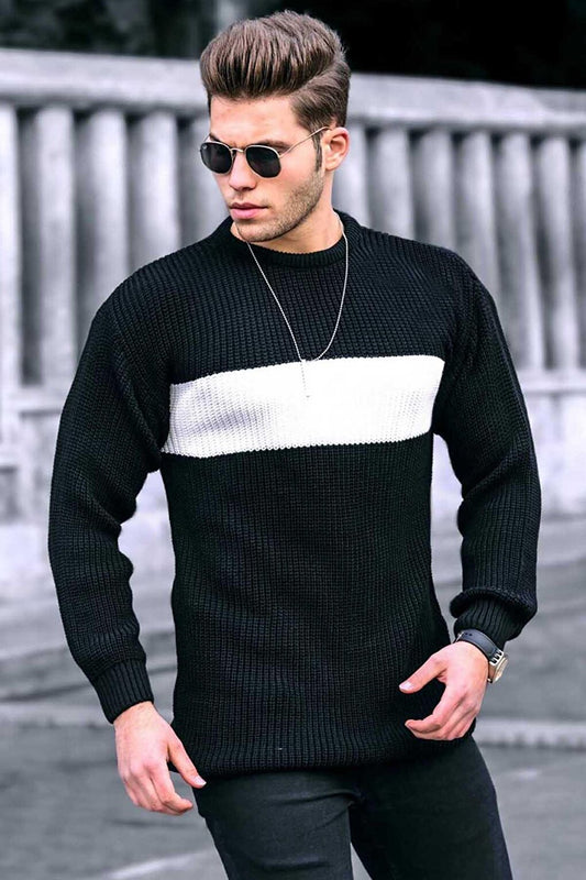 Black Men's Sweater 4698