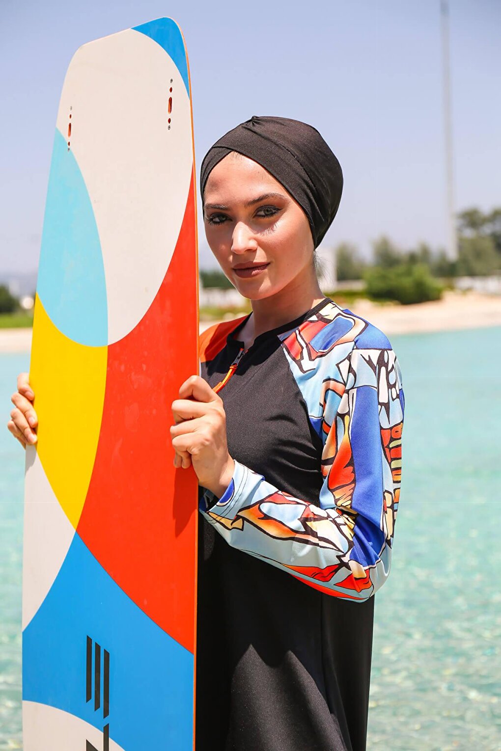 Black Full Covered Hijab Swimsuit M2117