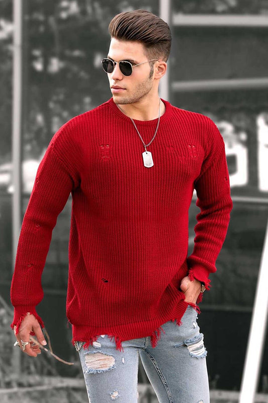 Red Men's Sweater 9401