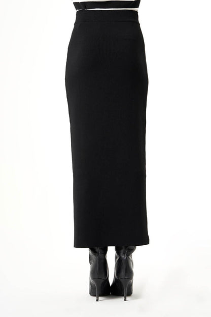 Bsc Rayon Knitwear Black Skirt