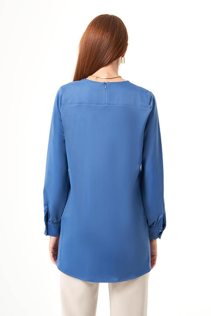 Bsc O Neck Indigo Tunic