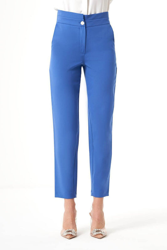 Indigo Trousers with Layer Belt