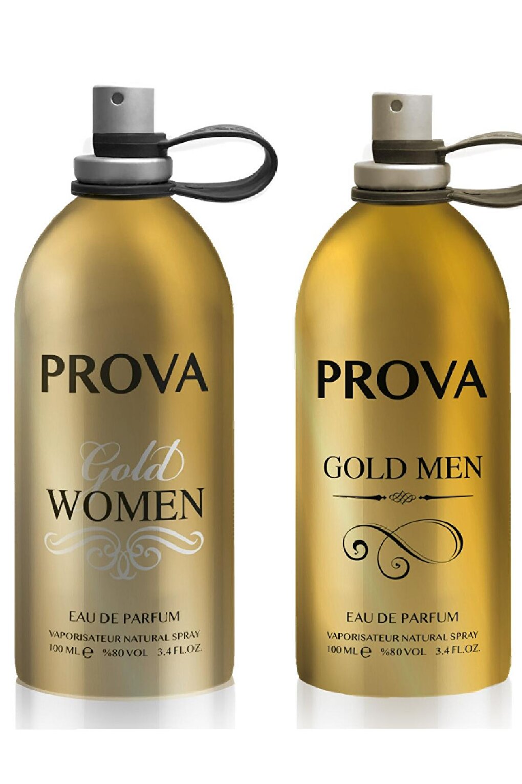 Gold Women and Gold Men Perfume for Women and Men EDP 2 x100 ml