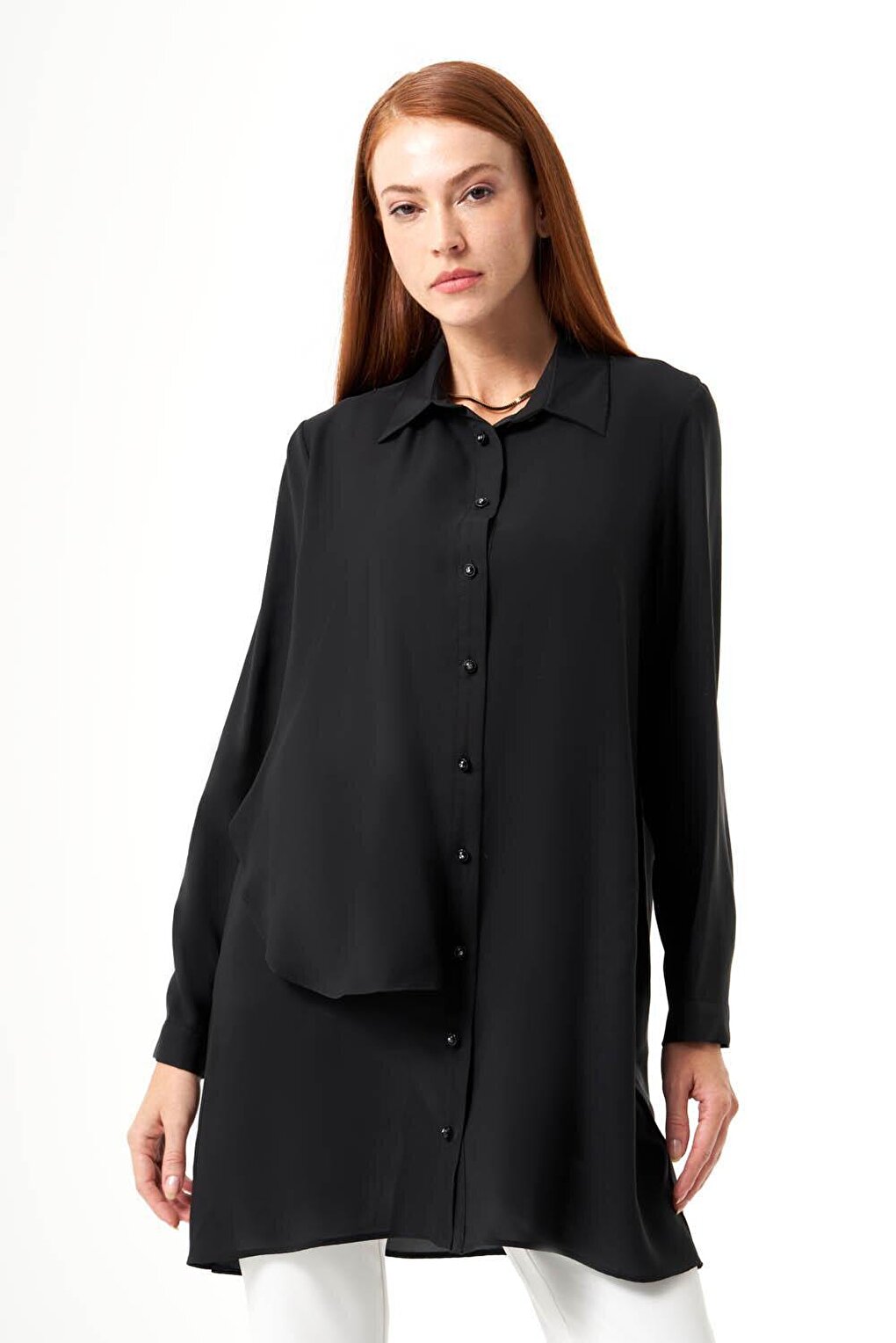 Black Tunic with Side Pieces