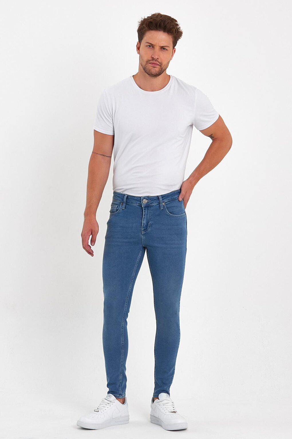 Men's Jean Trousers Super Skinny Tiger