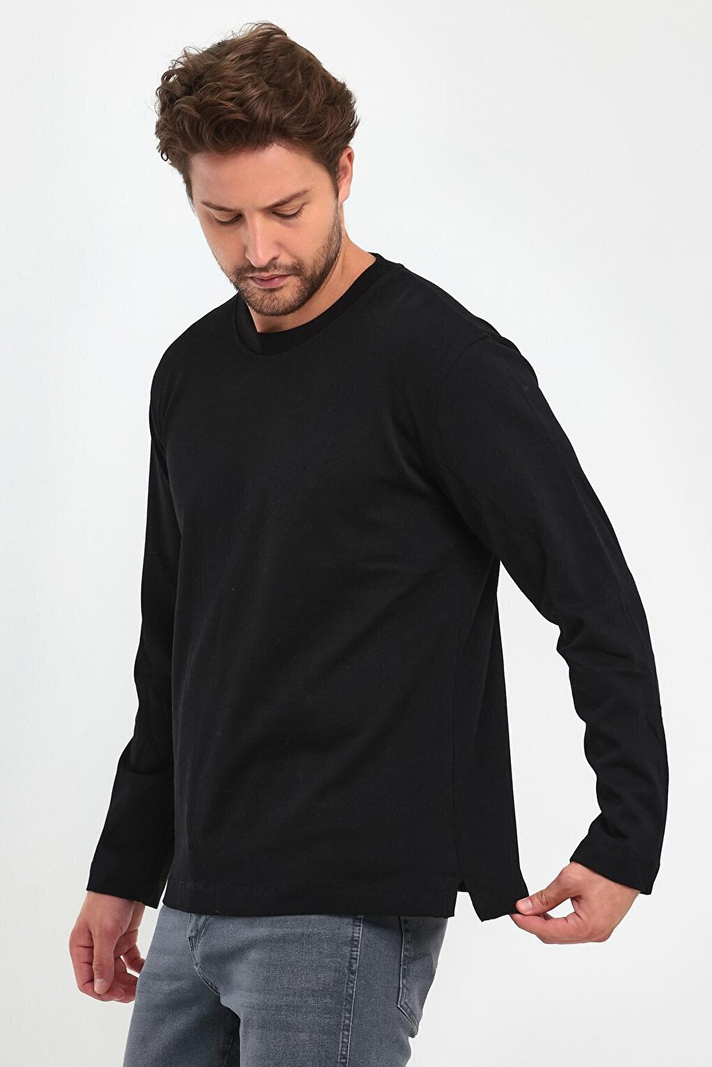 30/2 Single Jersey Crew Neck Men's Sweatshirt