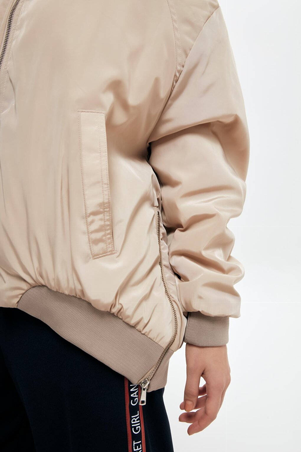 Oversize Puffer Jacket Beige