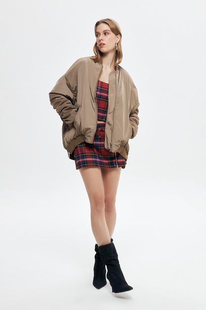 Oversize Puffer Jacket Khaki