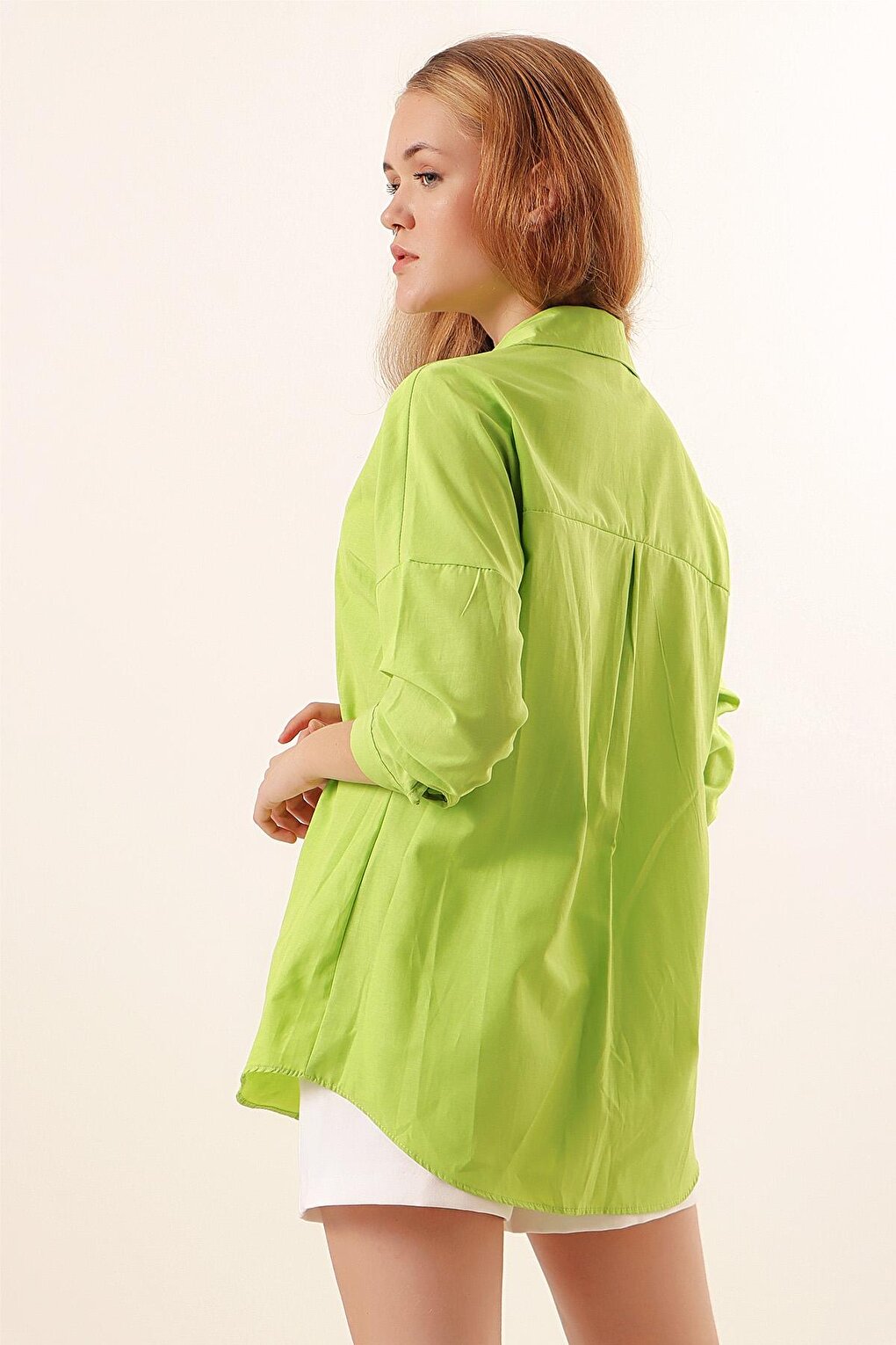 Oversize Long Basic Women's Shirt