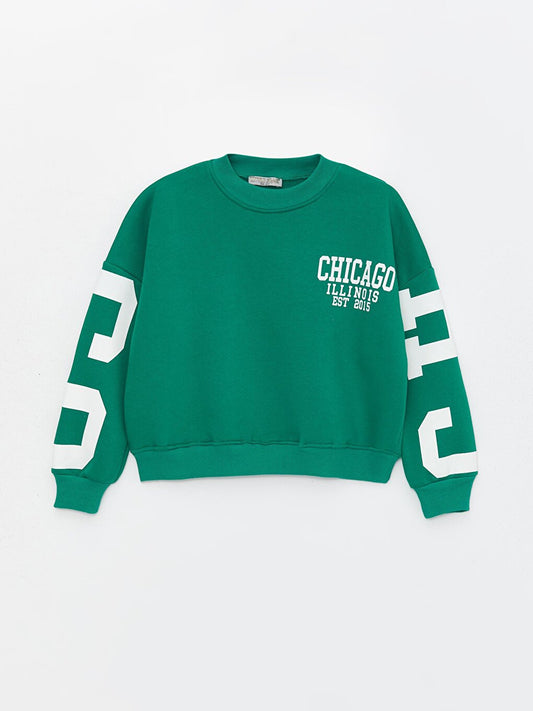 Girls' Three Thread Raised Chicago SweatShirt