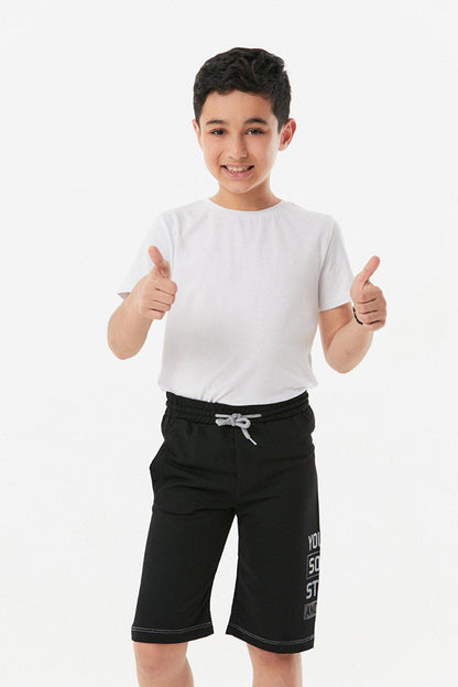 Printed Boy's Shorts with Lace Waist