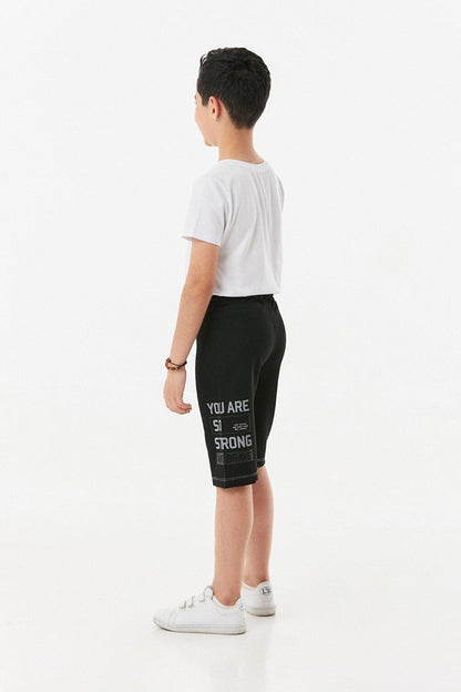 Printed Boy's Shorts with Lace Waist