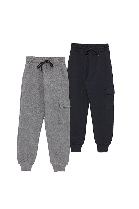 Boys' Sweatpants with 2 Cargo Pockets